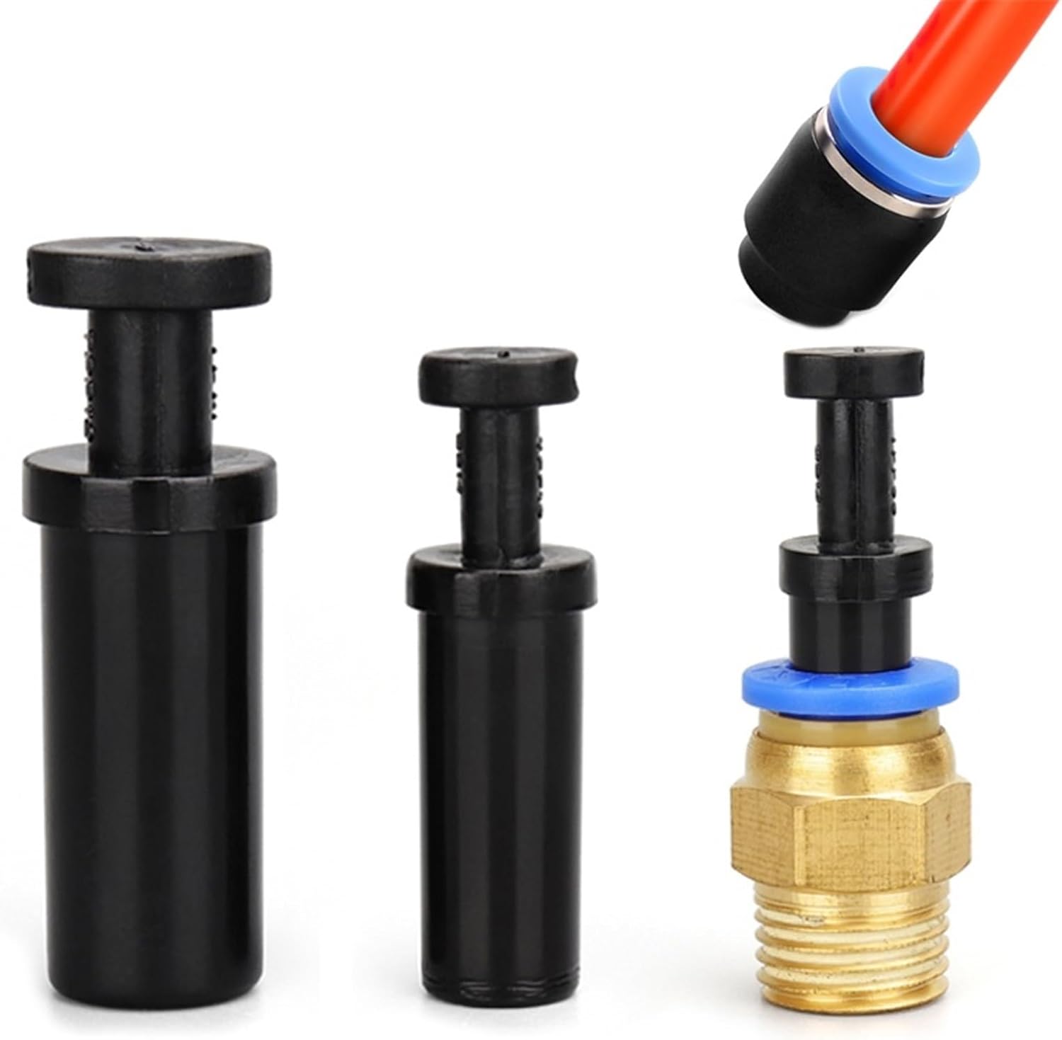 4mm/6mm/8mm/10mm/12mm Pneumatic Plug Fittings Quick Nylon Blanking Fitting Hose Tube Push Fit Dustproof Seal Connector Air Line (Color : PPF, Size : 14mm)