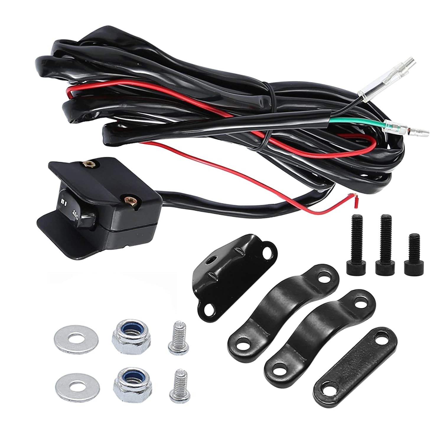 MDEOOSKY 12V ATV/UTV Winch Rocker Thumb Switch Kit – Universal Replacement for Badland, Viper, Runza, Venom, Eagle, Champion, KFI, WARN, Ramsey & Superwinch