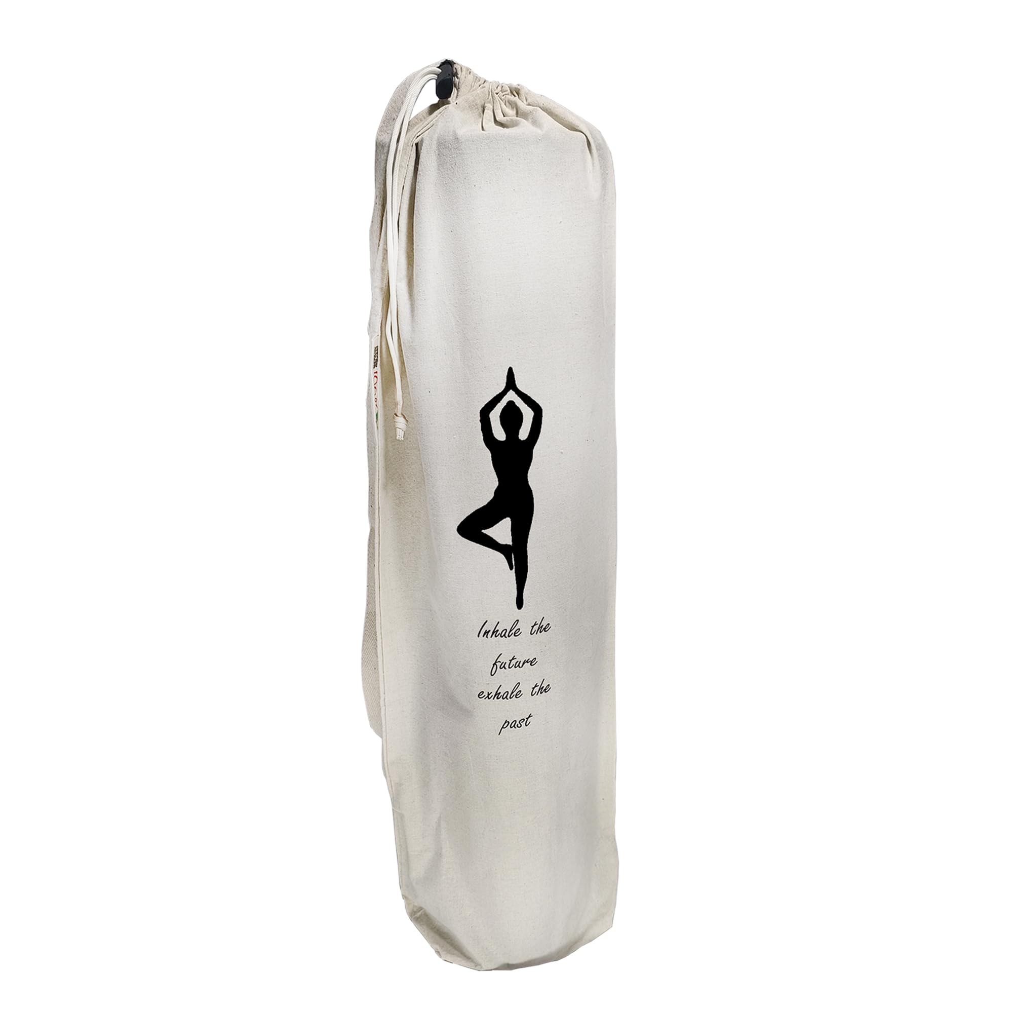 IVARIAN - Yoga Mat Bag Cover -100% Cotton Lightweight,Washable Yoga Dust Bag With Adjustable Strap