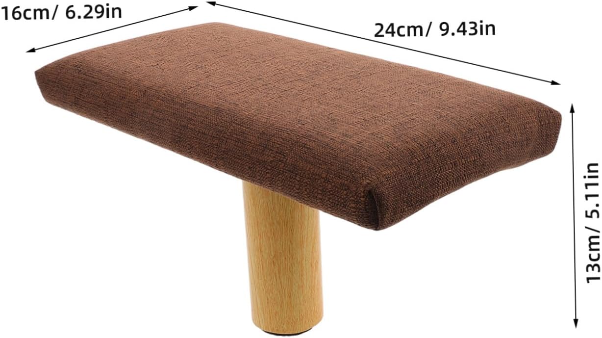Portable Bench with Cushion, Wooden Stool with Cotton Cloth Cover, Strengthens Core Muscles, Unique Natural Elegance, for Office and Home Use