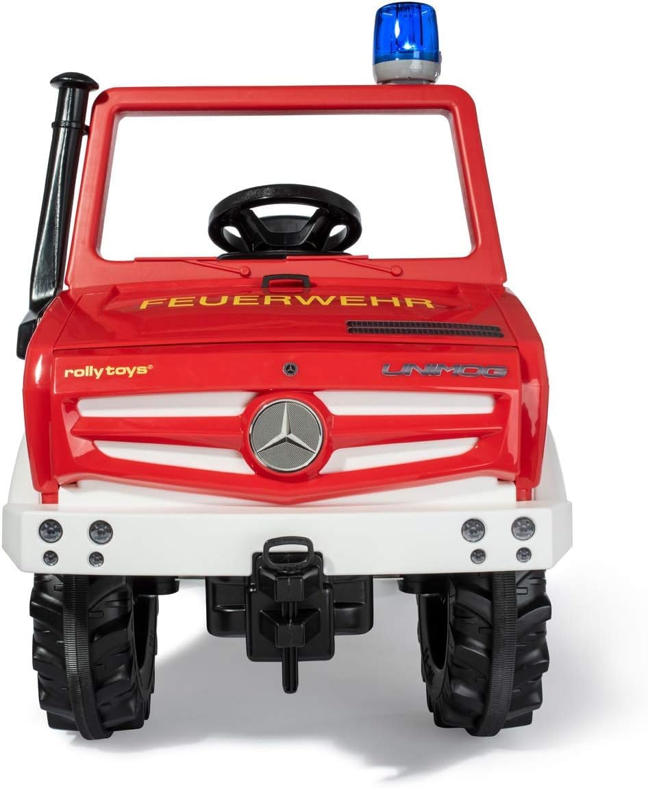 Rolly Toys Fire Unimog Pompier Edition 2020 Voiture à pédales 3-8 Ans avec remorque