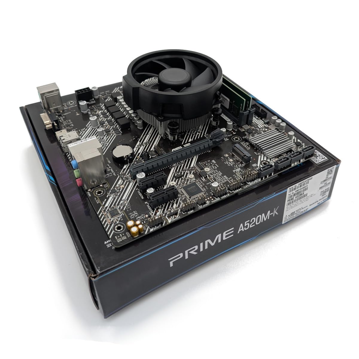Ryzen 5 5600X 3.6GHz (Turbo 4.7GHz) Six Core Twelve Thread CPU, Prime A520M-K Motherboard & 32GB 3200Mhz DDR4 RAM Pre-Built Bundle