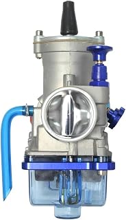 VELLOW Carburador De Motocicleta para Carburador Koso OKO Power Jet PWK para 24 26 28 30 32 34 Mm 2T 4T Cuenco De Cubierta Transparente Azul (Color : PWK- B-21mm)