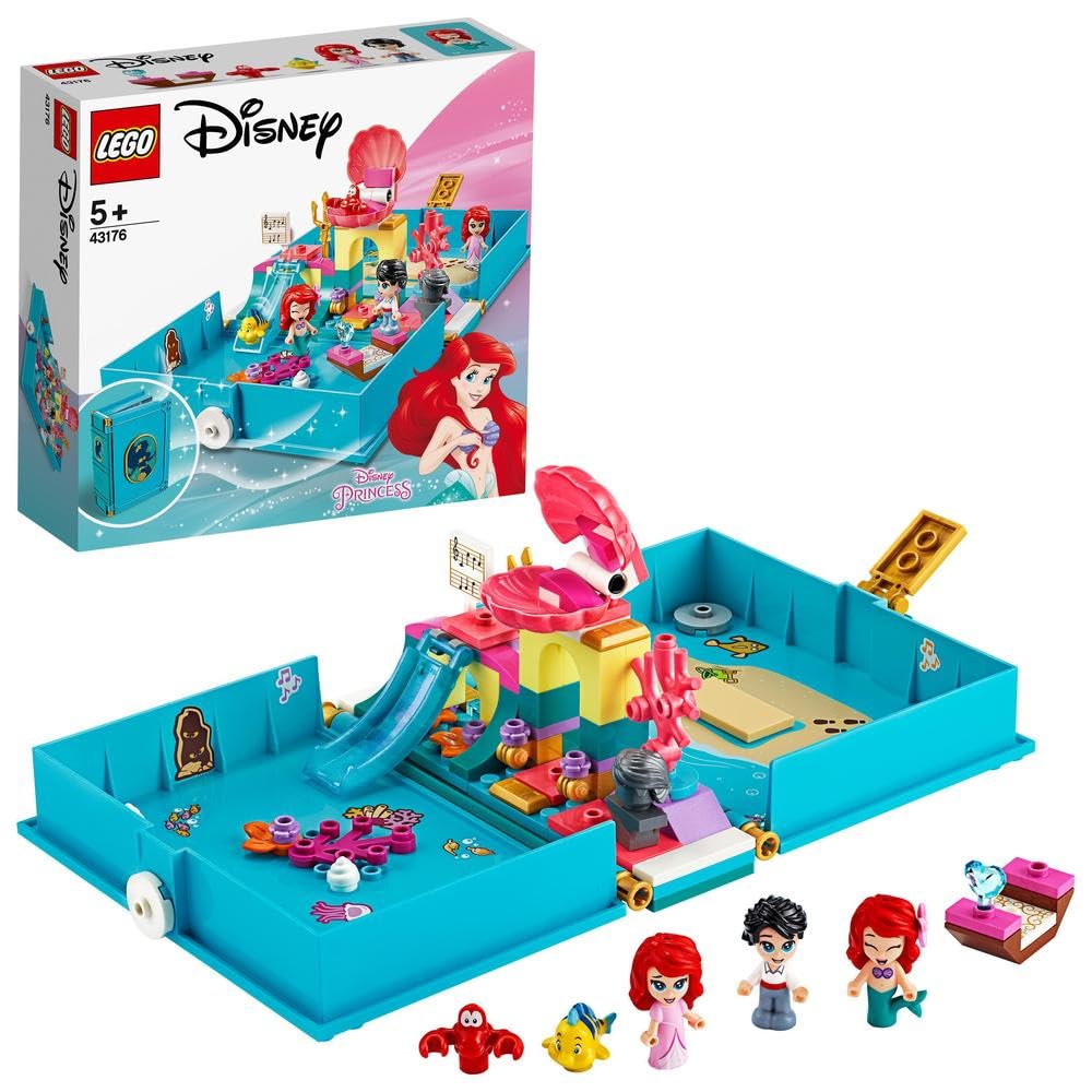 Disney Princess Ariel’s Storybook Adventures 43176 Creative Building Kit (105 Pieces)