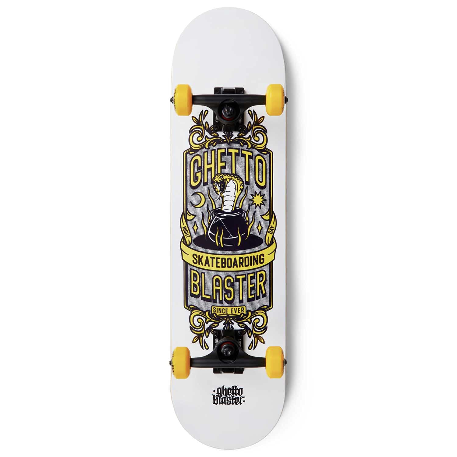 Ghetto Blaster Kobra Yel 8.0" Planche Skateboard complet
