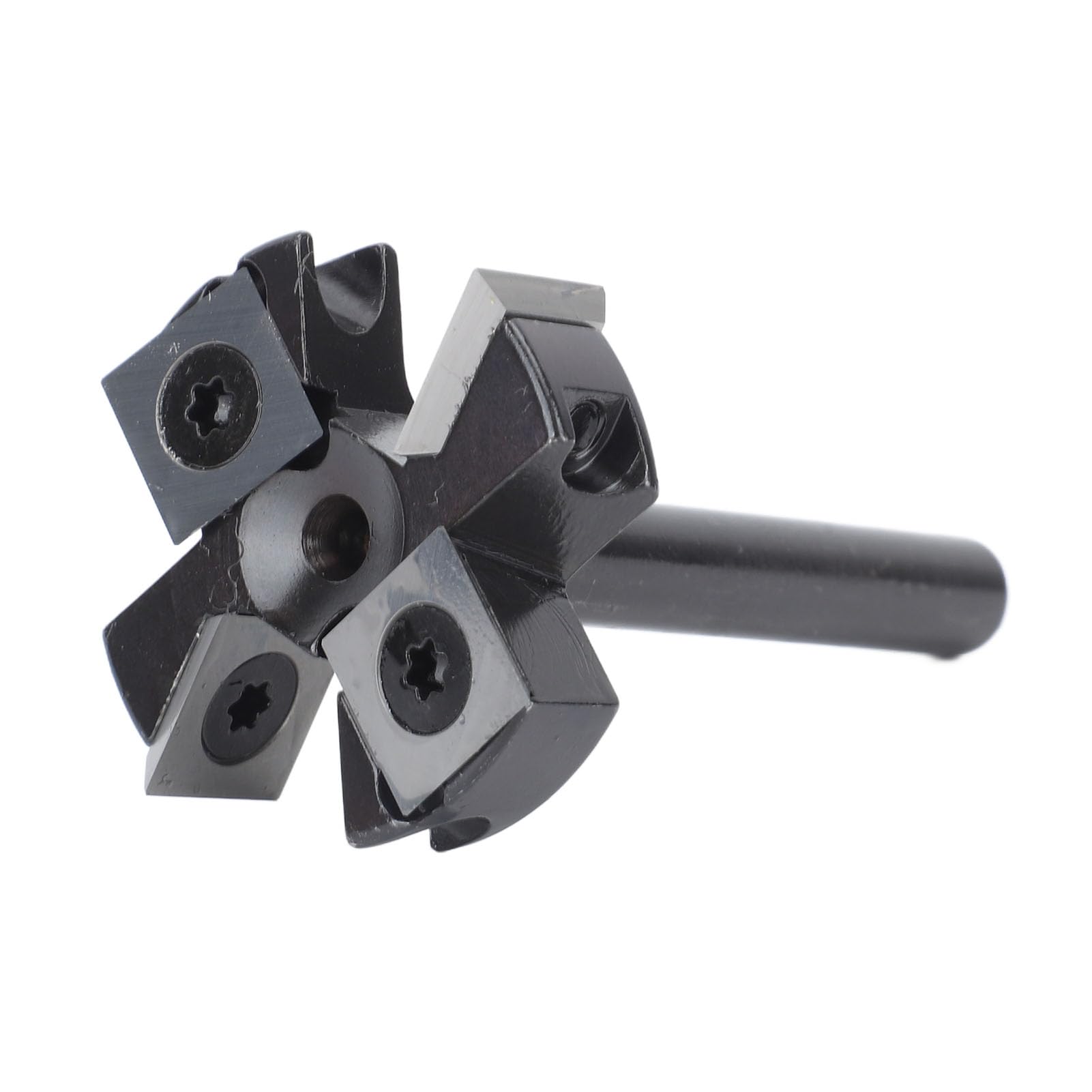 Frez do napawania CNC Spoilboard Trzpień 8 mm Frez z węglików spiekanych ze stali wysokowęglowej 4-rowkowa strugarka do spłaszczania płyt 1 1/2 Średnica cięcia do maszyn CNC do