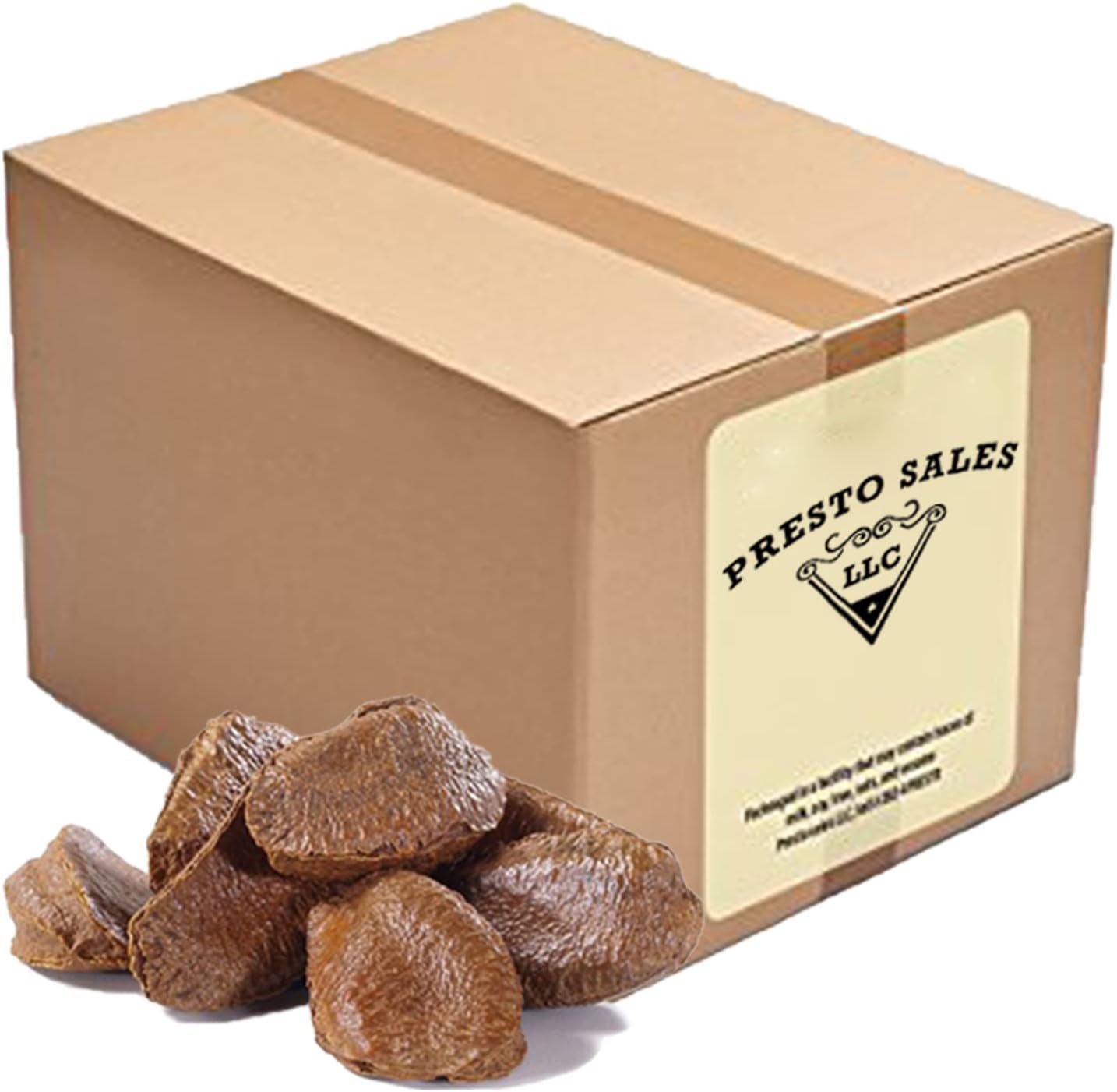 Brazil Nuts, In shell Polished Large 160 oz., Raw, Brazil Origin, KETO, Vegan, Non-GMO And Natural, Whole, Superior, High-Protein & Easy to Crack, Packed in a convenient Box/Bag of 10 lbs. by Presto Sales
