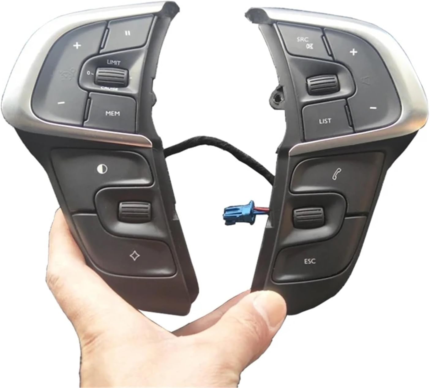 98084115ZD Auto Parts Cruise Control Buttons Car Steering Wheel Phone Volume Control Switch Compatible with Citroen C4L DS4 2013-2016