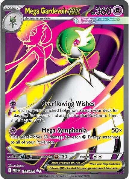 Pokémon - Mega Gardevoir ex - 159/132 - ME01 : Mega Evolution (MEG) - Ultra Rare - Full Art -...