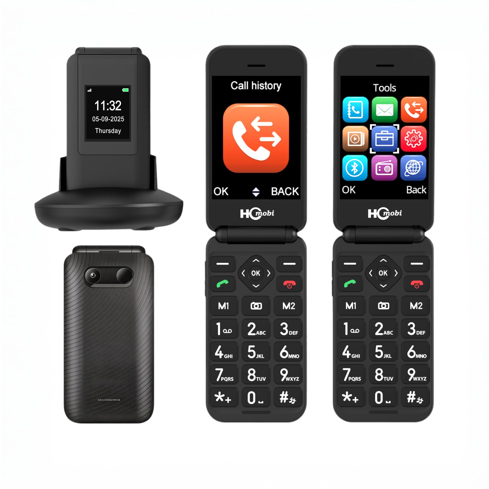 SilisoundTek 2.8' Dual Screen Flip Phone