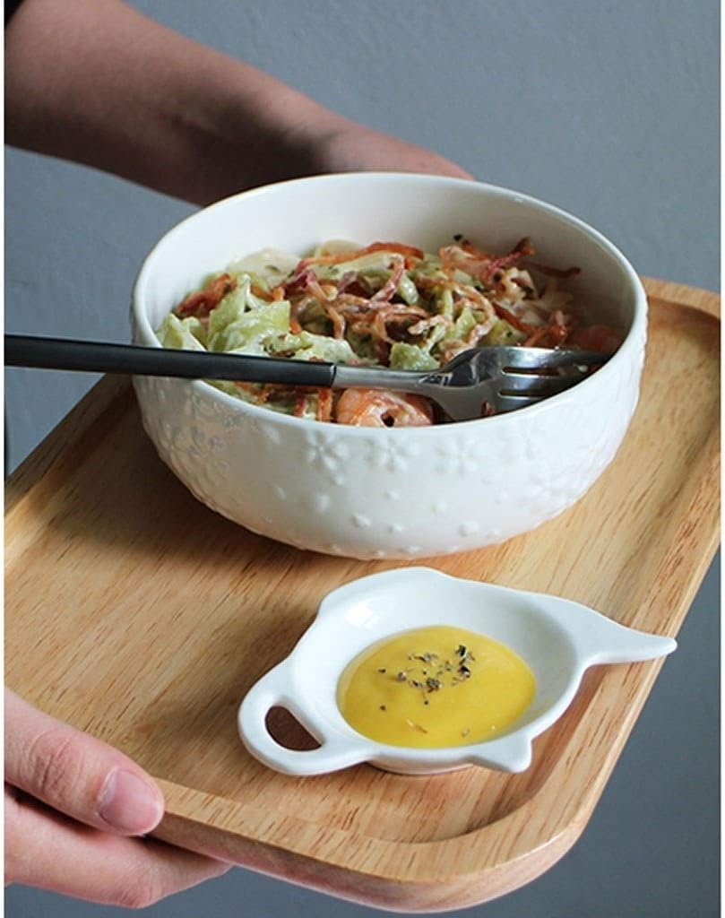 4-piece Ceramic Gravy Boat Butter Dish for Sauces Tea Bags Jams Butter White Stainless Steel Double Insulated Gravy Boat/Sauce