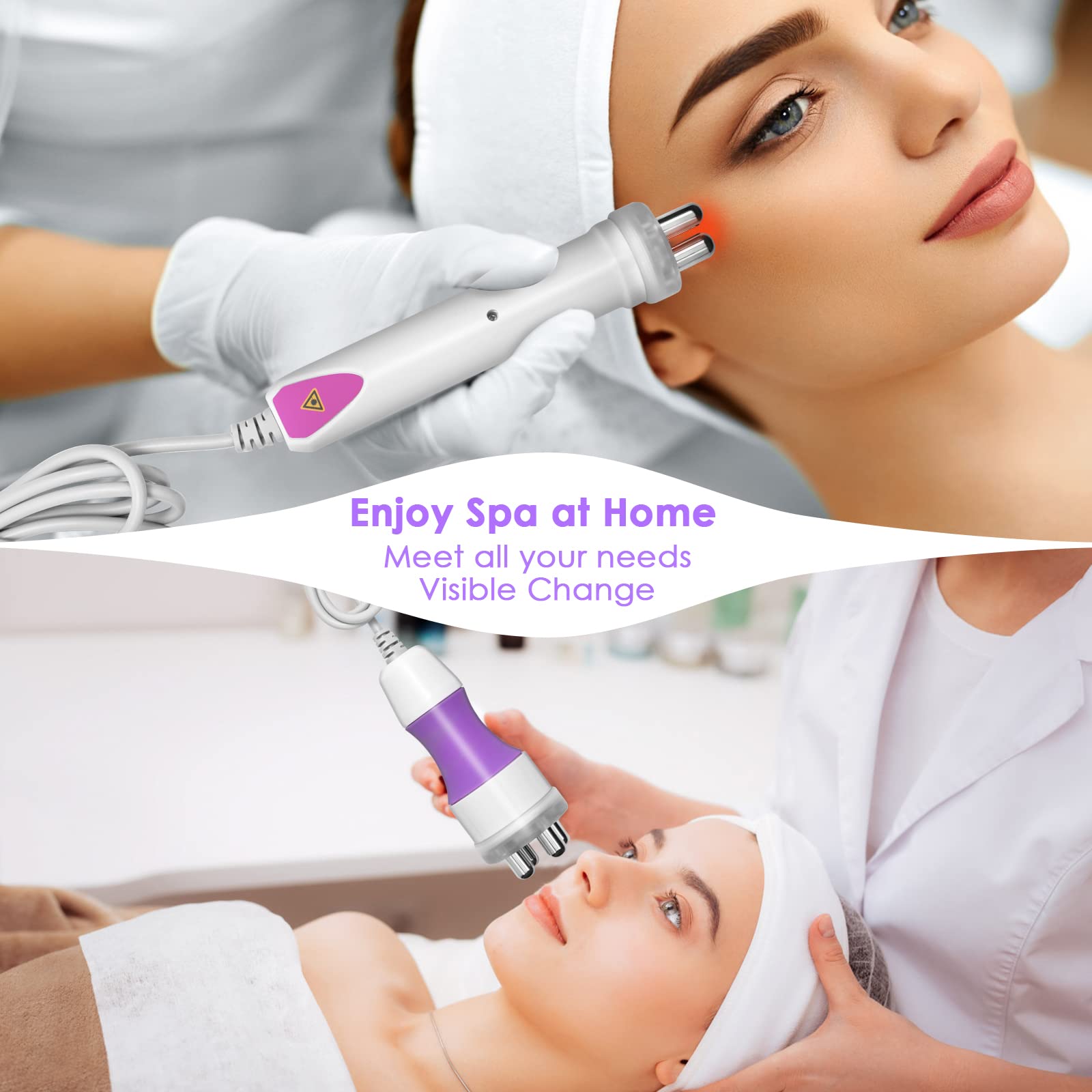 Kidken 5 in 1 Macchina a Cavitazione 40K, Cura Corpo Multifunzione, Dispositivo di Bellezza per Modellamento, Rassodamento e Lifting della Pelle (Corpo & Viso)