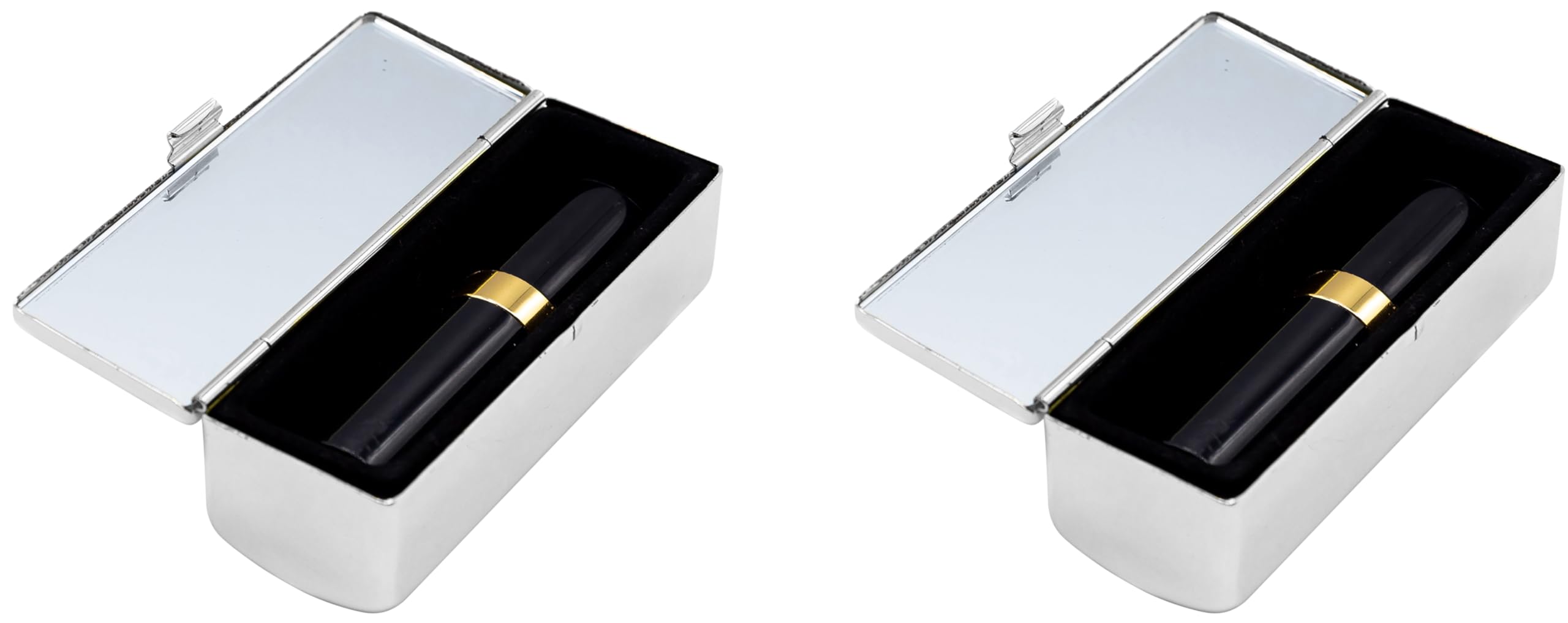 Stephanie Imports Estuche de viaje con caja de pintalabios con espejo remolinos coloridos