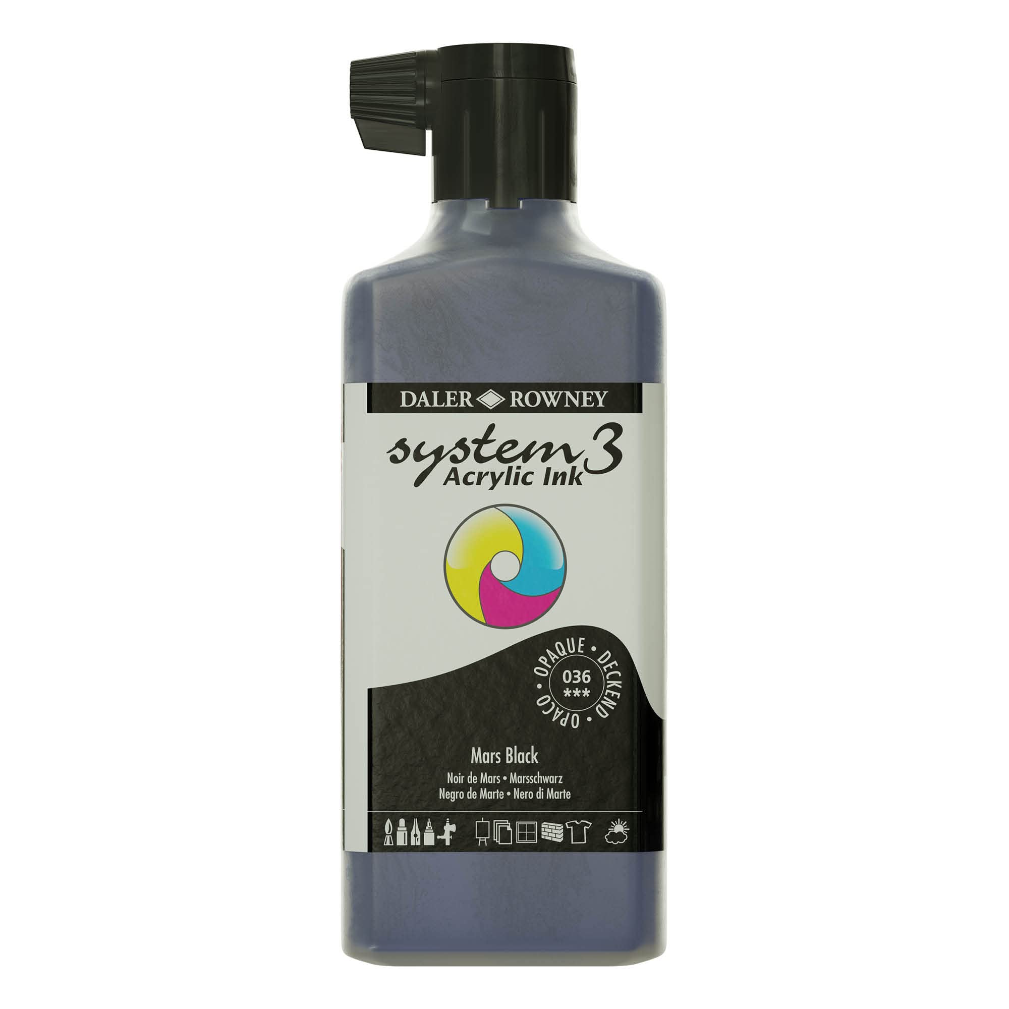 Tinta negra SYSTEM3 de 180 ml para tus proyectos de caligrafía 8