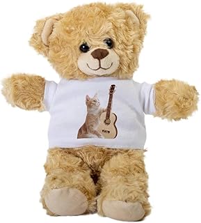 Cat Playing The Ukelele Teddy Bear, Gift Stuffed Animal, Plush Teddy Bear with Tee, Welcoming Baby Gift, Gift for Her, Gift for Newborn, Cute Birthday Basket   Cat Playing The Ukelele Teddy Bear, Gift Stuffed Animal, Plush Teddy Bear with Tee, Welcoming Baby Gift, Gift for Her, Gift for Newborn, Cute Birthday Basket