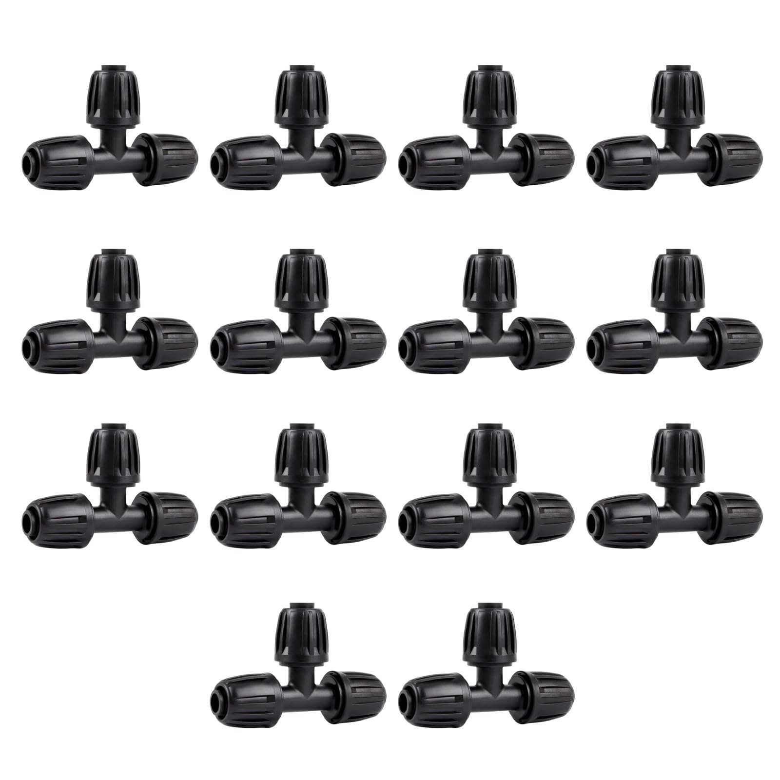 Kalttoy Multicolor 14Pcs 16Mm Water Tube Fittings For Professional Drip Irrigation In Farms And Home Gardens Agricultural Watering Systems Polyethylene Tubing Connectors High Efficiency Drops Irrigation