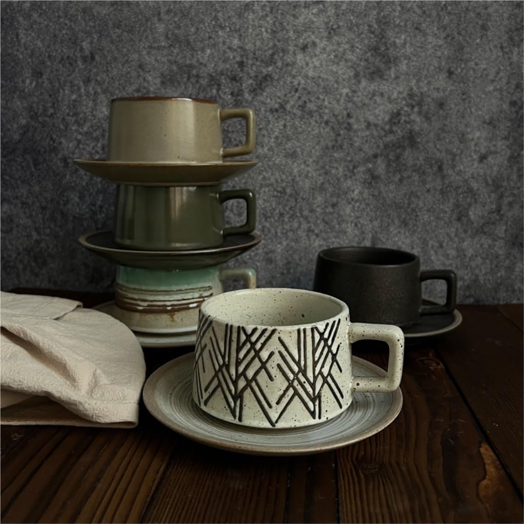 Herbata herbaty, Filiżanka ceramiczna, wysokiej klasy filiżanka do herbaty z mlekiem(5)