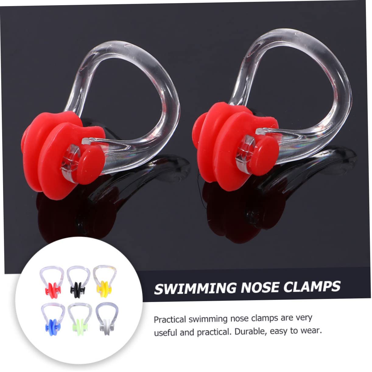 SUPVOX Pinza Nasal De Silicona para Nadar Natacion Natación Dispositivos para Los para Dormir Abrazadera De Protección De La Nariz Pinza para La Nariz