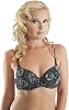 Beaded Flower Sequin Rave Push-Up Bra