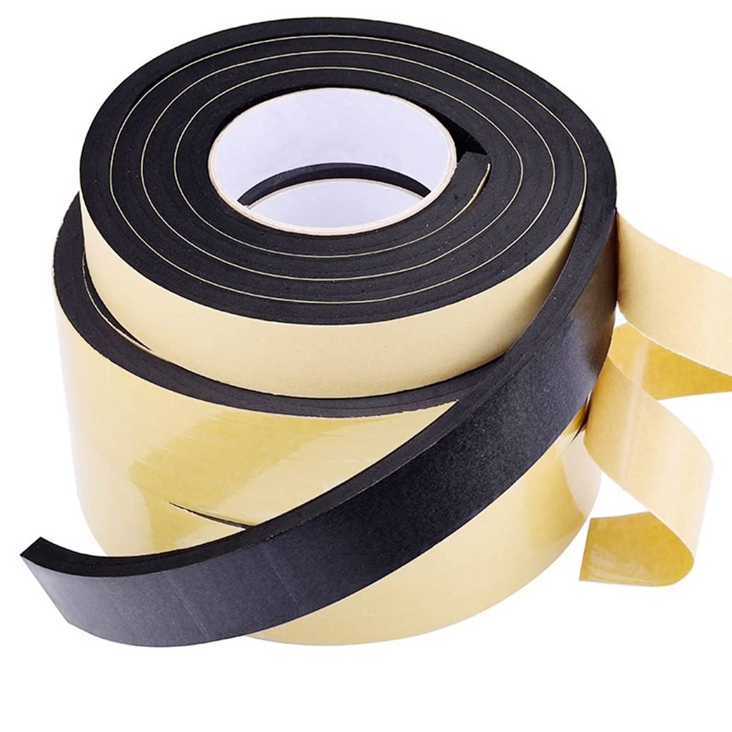 Selbstklebendes Schaumstoffband 1 Stück einseitiges Schwammband, stoßfester Schaumstoff-Dichtungsstreifen, for Auto-Schaumpolster, Schalldämmpuffer, Antikollisions-Schaumband(25mmx10mmm)