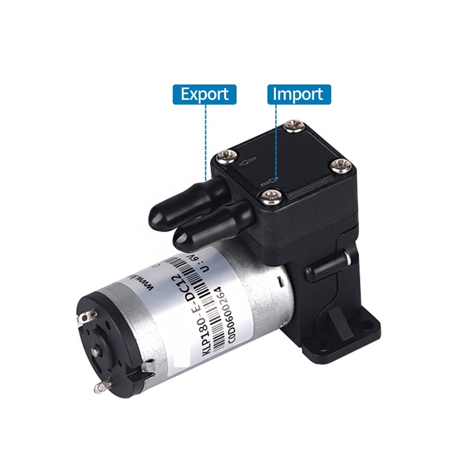 12V / 24V Mini-Membranpumpe Flüssigkeitstransfer GeräuscharmKleine Größe Geringer Stromverbrauch(Dc24)