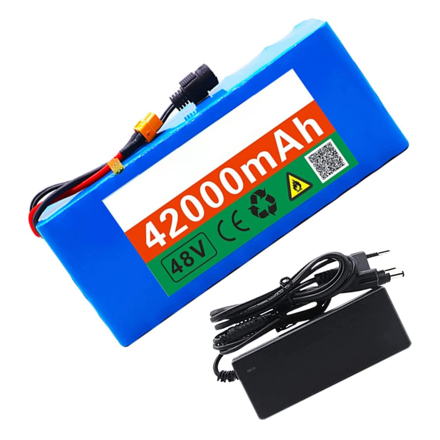 Amazon.co.jp: 18650 リチウムイオンバッテリーパック 48V 42000mAh 