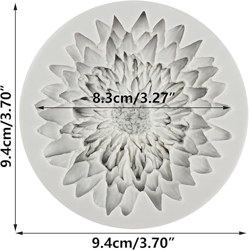 Miniatura 2 de Moldes de silicona de flores de crisantemo para decoración de tartas, decoración de cupcakes, chocolate, goma de mascar, arcilla polimérica