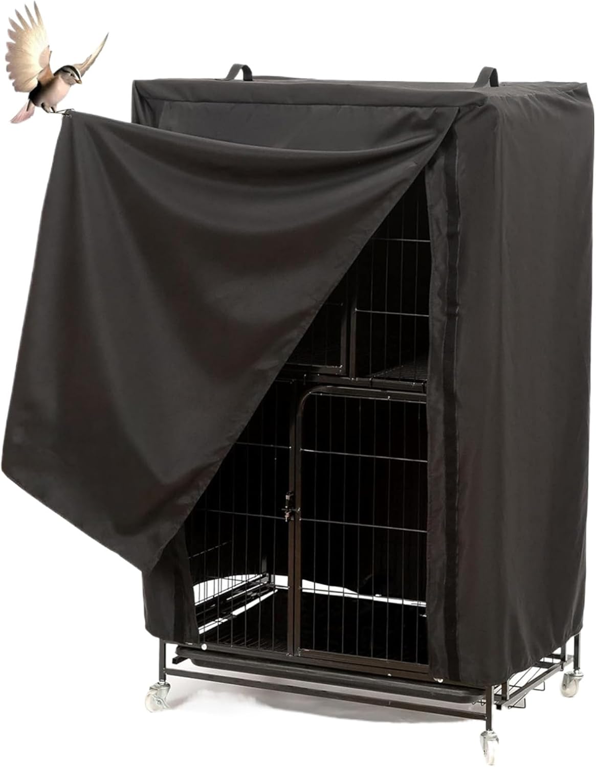 Genérico Large Bird Cage Cover,Breathable Bird Budgies Guard Covers Washable Night Cages, Accessories Imperme