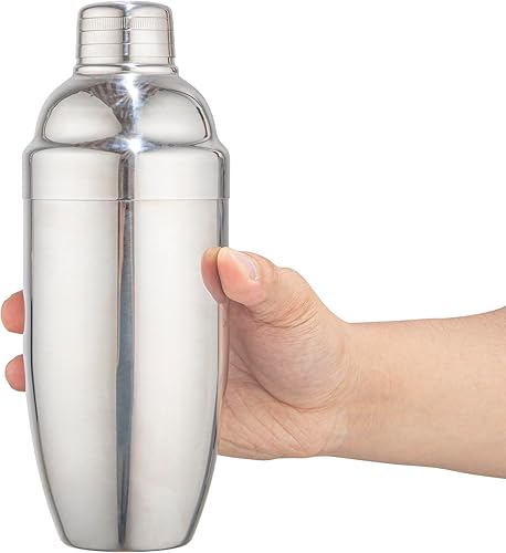 Miniatura 10 de Restaurantware Bar Lux - Coctelera de 24 onzas, 1 coctelera de alta resistencia, acabado espejo, resistente a fugas, coctelera de Martini de acero