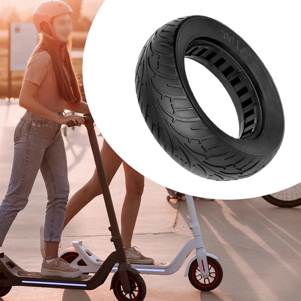 Roues de Rechange pour Scooter, Pneu en Caoutchouc pour Scooter électrique de 8 Pouces, Moteur sans balais 200x60, Roue arrière, pneus Pleins