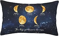Vista 19 de Custom The Day You Became Our Mom Pillow Cover, Personalized Family Birth Moon Phase Pillowcases with Name Birthdate Gift for Mom Dad Father's Day