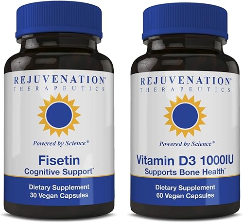 Rejuvenation Therapeutics Paquete económico de Fisetina + Vitamina D3