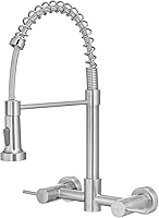 Vista 87 de AIMADI Matte Black Kitchen Faucet,Black and Gold Kitchen Faucet with Pull Down Sprayer Commercial Single Handle Spring Sink Faucets Suitable for