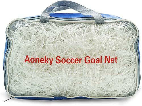 Miniatura 4 de Aoneky Red de portería de fútbol – 24 x 8 pies – Red de poste de portería de fútbol de tamaño completo – no incluye postes