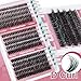 Focipeysa Lash Extension Kit 300pcs Lash Clusters Volume Eyelash Extension 60D 70D 80D Eyelash Clusters 9-16mm DIY Lash Extensions Kit with Waterproof Lash Bond and Seal and Lash Tweezers