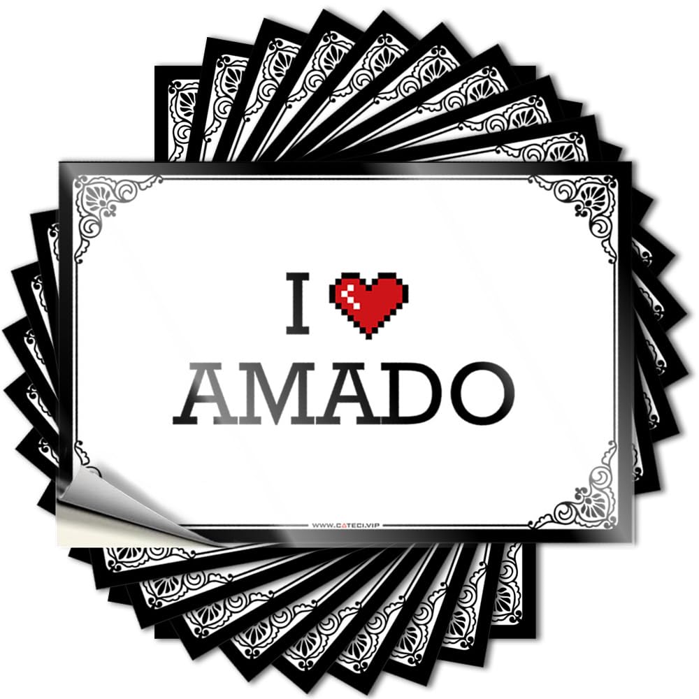 Neutral Tattoos, At Home Decor Bottle I Love Amado | Funny Quote Travel Decals(8X12CM)