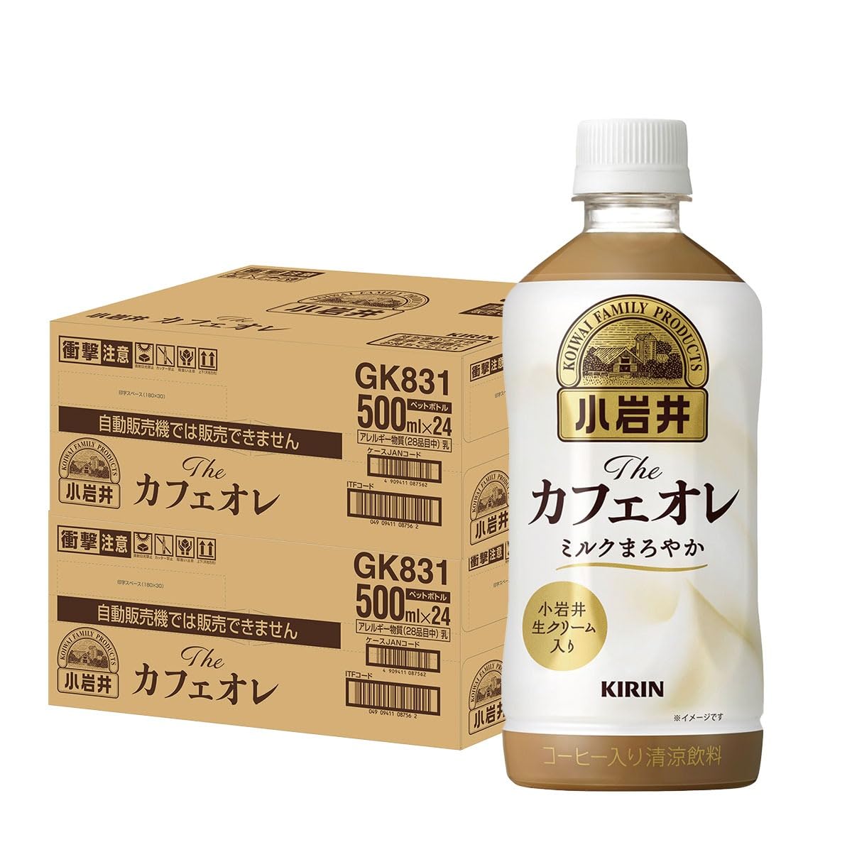 Amazon.co.jp: キリン 小岩井 The カフェオレ 500mlPET×24本入×2ケース