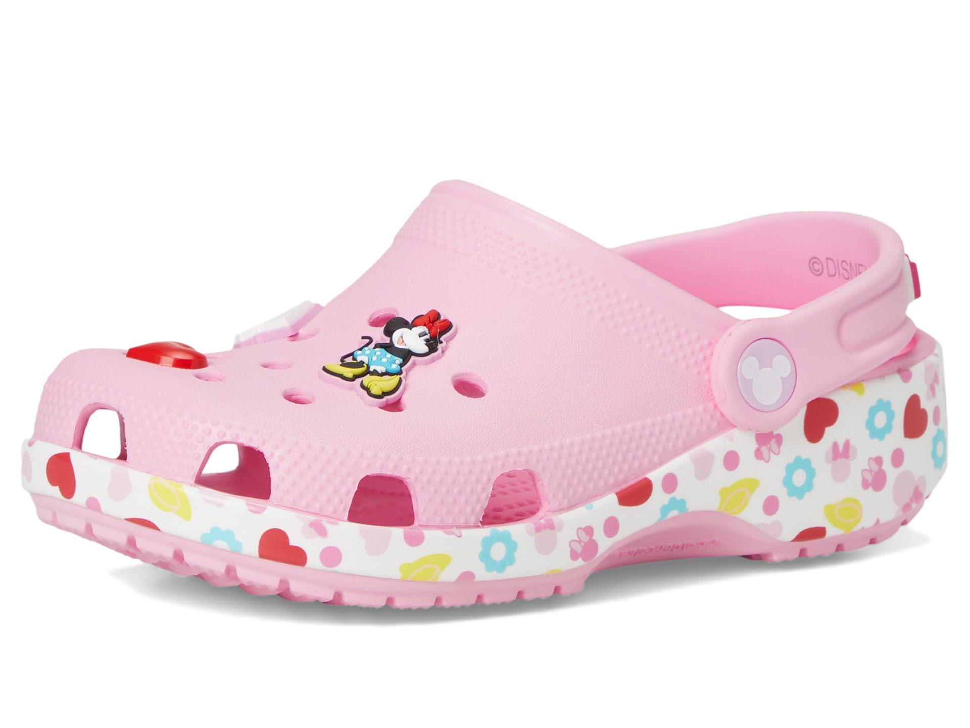 Crocs Mickey Friends Minnie Classic Clog K, Zoccoli Unisex - Bambini e Ragazzi