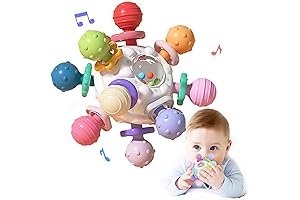 Baby Essentials Must-Haves: Sensory Teething Toys for Newborn Girls 0-12 Months