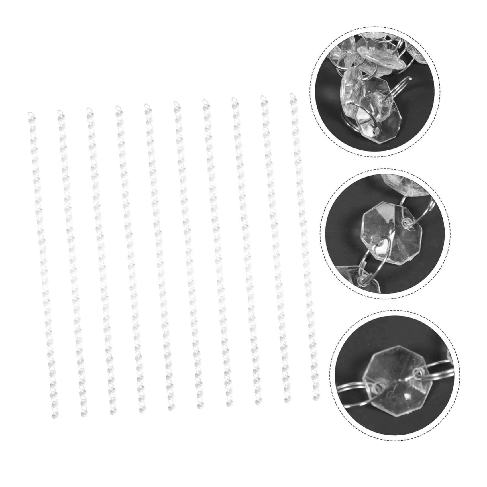 20stücke Acryl Perlen Ketten Hochzeitsdekoration Verstellbare Bead Chains Für Projekte Multifunktionale Raumdeko Für Hochzeiten Und Partys