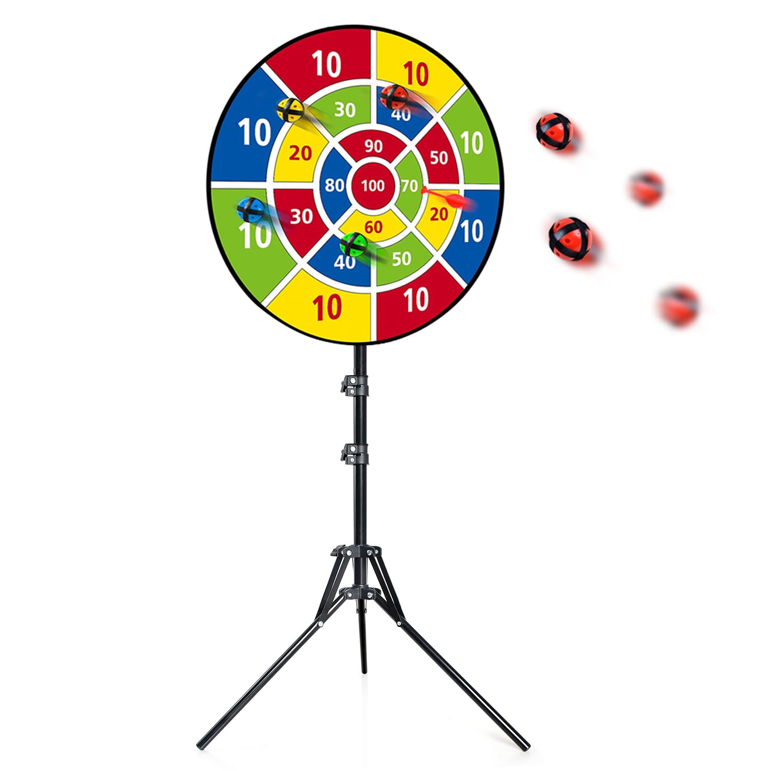 Stand Sticky Dart Board Toss Game Toys for Boy and Girl Gift, Outdoor/Indoor Toys for 3 Years Old