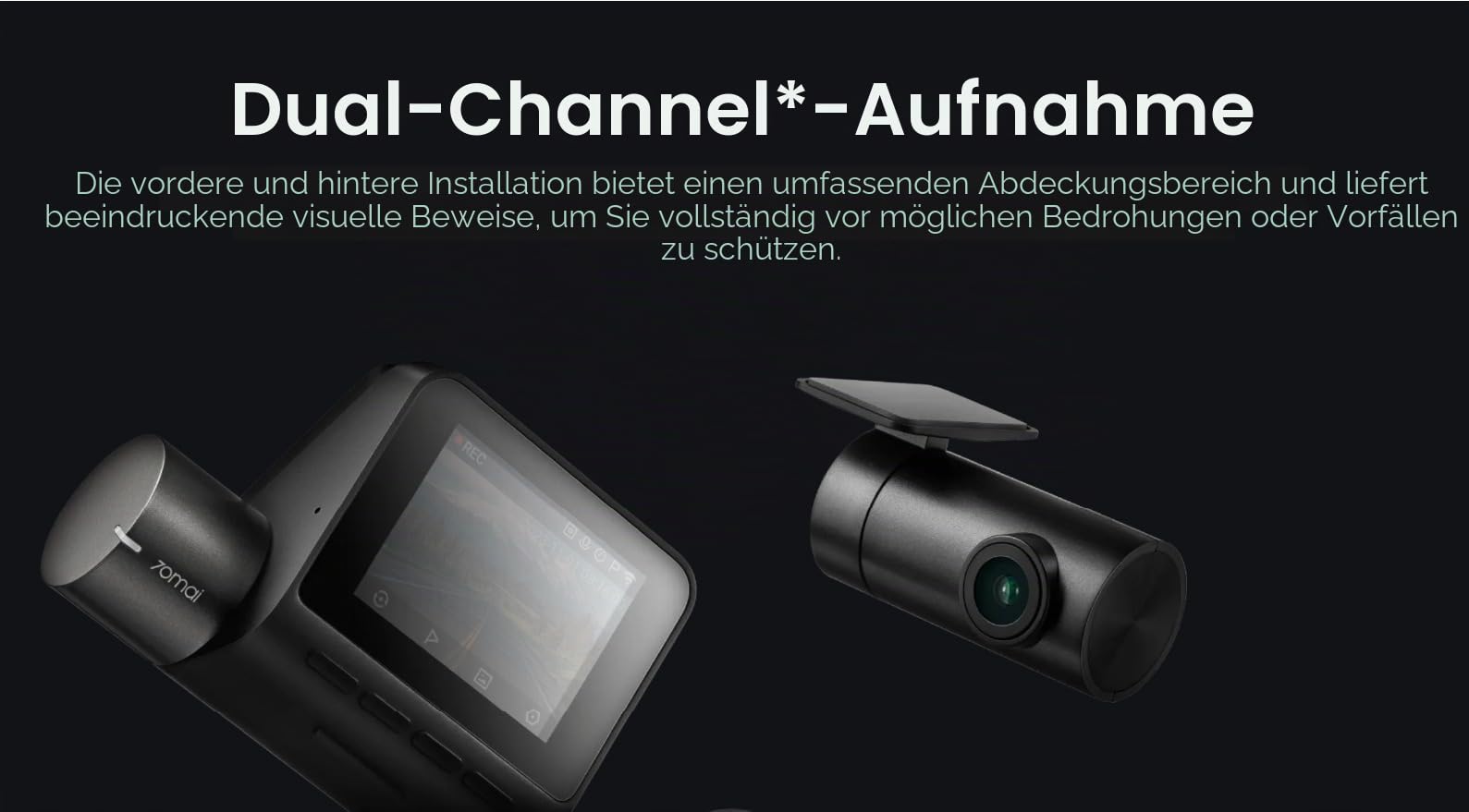 Xiaomi 70mai Dash Camera A200 Black EU