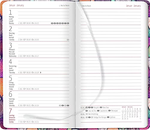 Ladytimer Slim Oriental 2024 - Taschen-Kalender 9x15,6 cm - orientalisch - Weekly - 128 Seiten - Notiz-Buch - Alpha Edition - Image 2