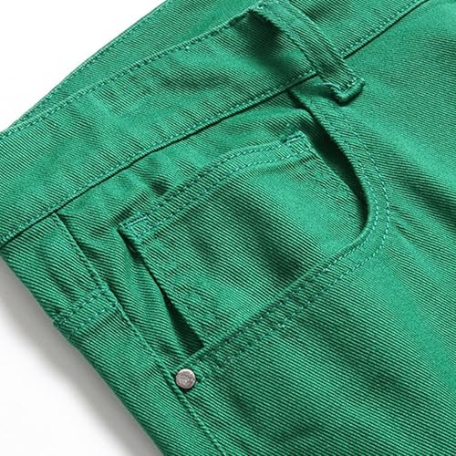 Maiyifu-GJ Men's Skinny Leg Patchwork Jeans Slim Fit Stretch Denim Pants Elastic Casual Fashion Streetwear Jean Trousers4