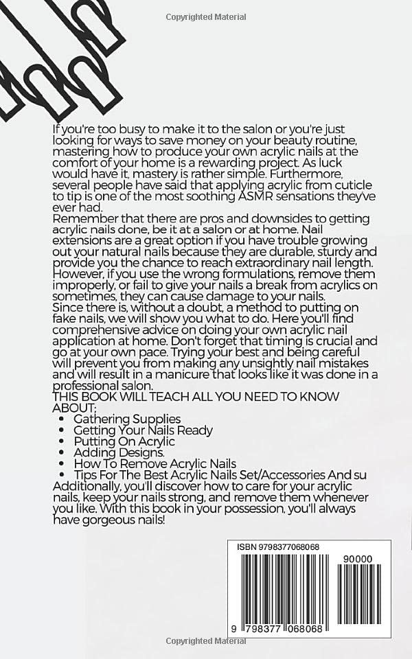 Miniatura 2 de ACRYLIC NAILS FOR BEGINNERS A COMPREHENSIVE Step By Step guide On How To Apply Acrylics By Yourself and Produce stunning Nail Art Designs At Home