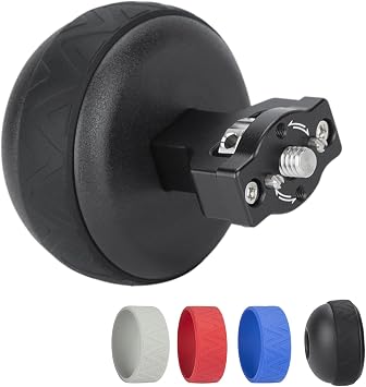 Nitze Ball Side Handle with 1/4" Screw and Detachable Locating Pins, Different Colored Rubber Rings, Lightweight Camera Side Handle for Camera/Monitor Cages - PA33D