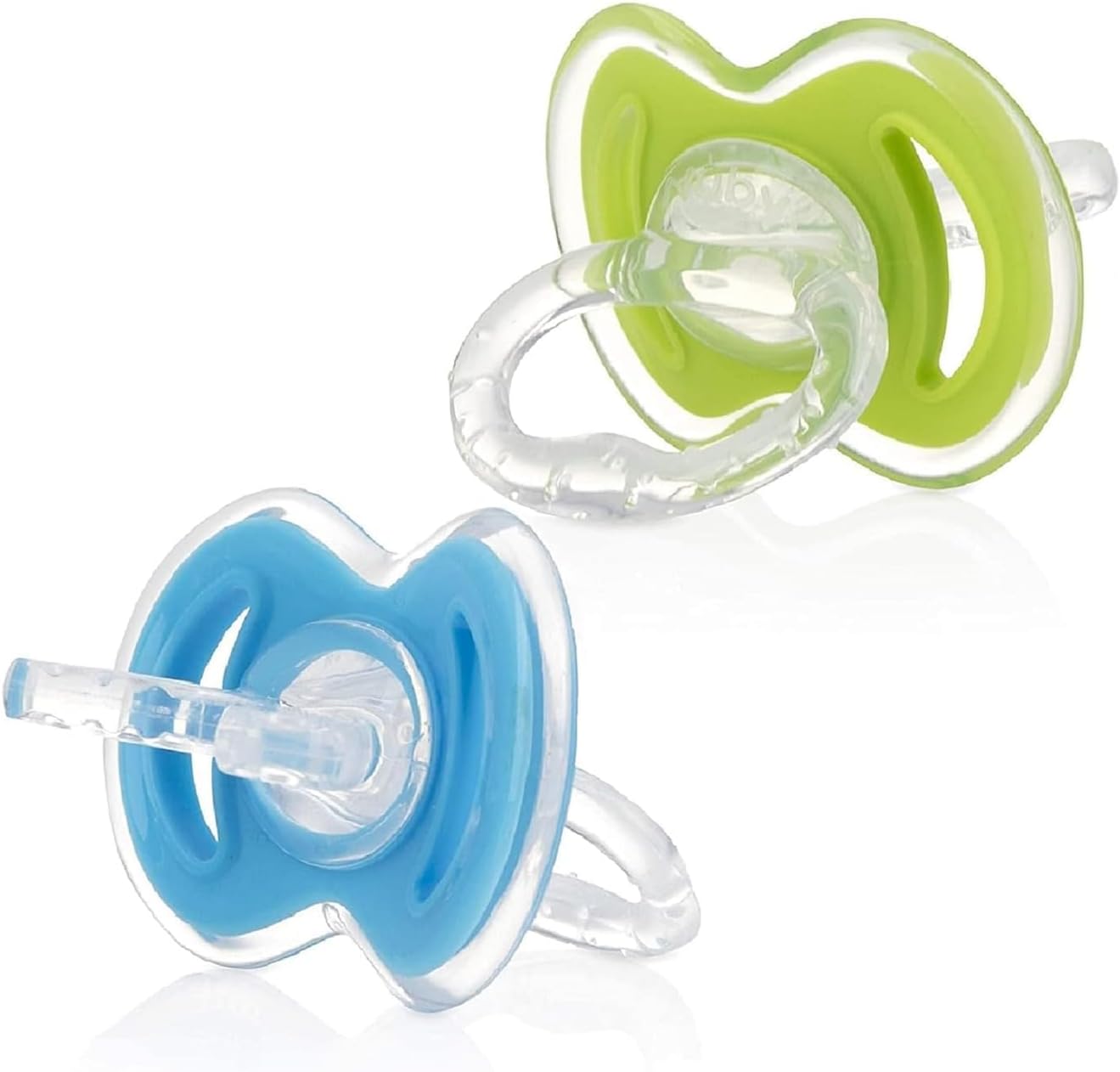 Nuby 2 Pack Gum-EEZ Pacifier Teethers | Colors May Vary