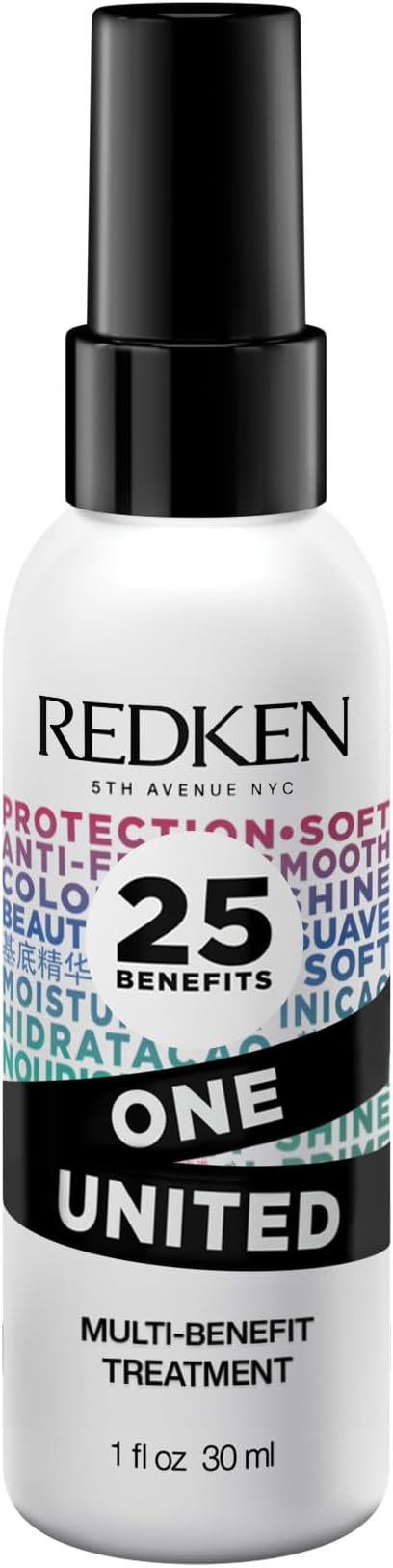 One United All-In-One Leave In Conditioner - Multi-Benefit Leave In Treatment For All Hair Types, Heat Protectant and Detangler Spray, Paraben-Free
