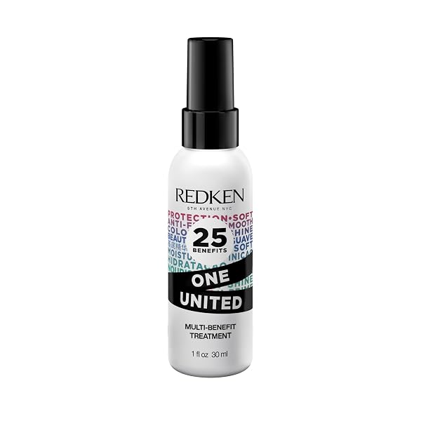 Redken One United All-In-One Leave In Conditioner - Multi-Benefit Leave In Treatment For All Hair Types, Heat Protectant