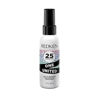 Redken One United All-In-One Leave In Conditioner - Multi-Benefit Leave In Treatment For All Hair Types, Heat Protectant and Detangler Spray, Paraben-Free